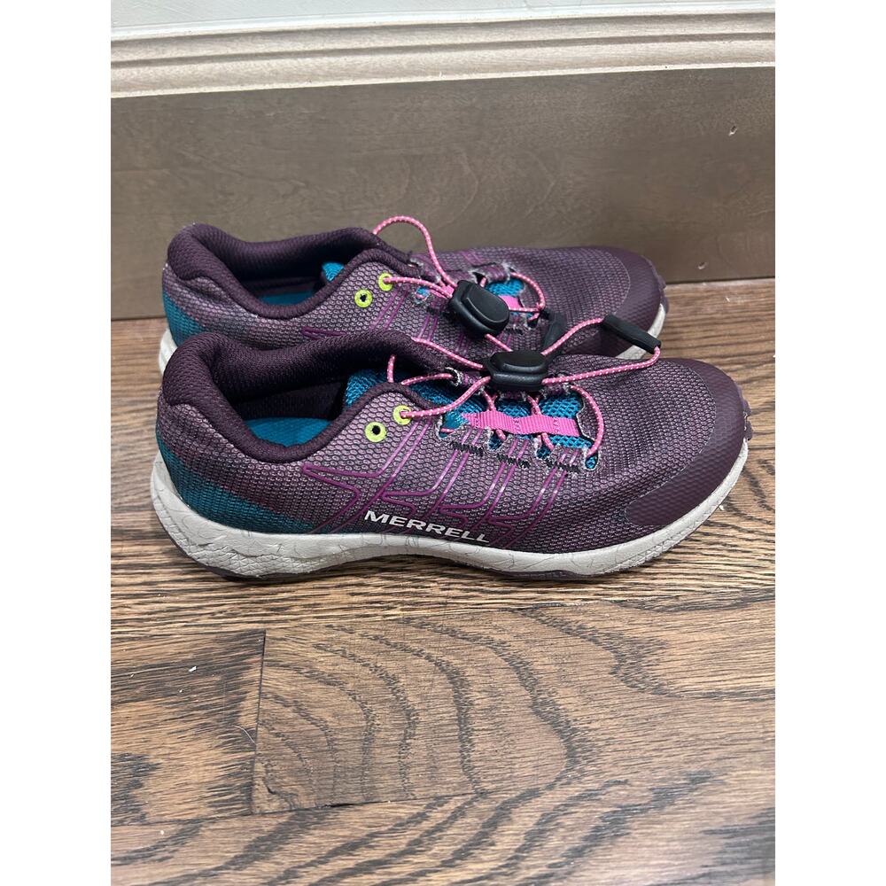 EUC Merrell Kid's Sz 13 Burgundy Moab Flight Low Hiking Shoe Outdoor Gorpcore